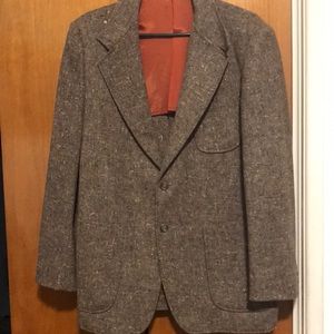 Vintage 100% wool chocolate  blazer